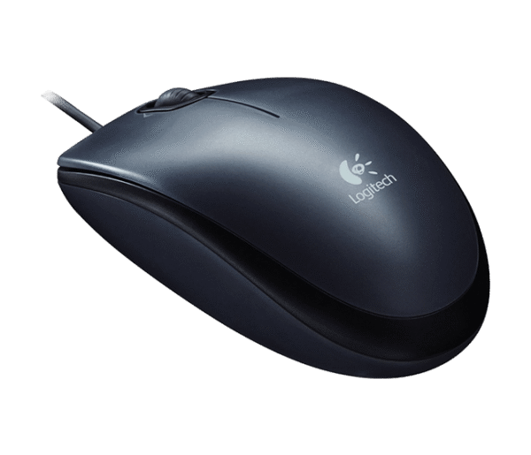 Logitech M90/Kancelářská/Optická/1 000 DPI/Drátová USB/Černá