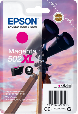 EPSON singlepack,Magenta 502XL,Ink,XL