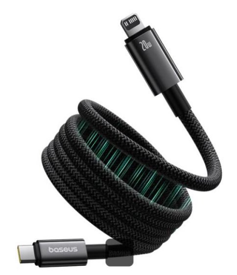 Baseus Magnetický nabíjecí kabel Tungsten USB-C/Lightning 1m 20W černý