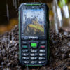 EVOLVEO StrongPhone W4, vodotěsný odolný Dual SIM telefon, černo-zelená