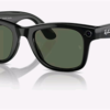 Meta Ray-Ban Wayfarer, AI brýle, Shiny Black, G15 Green