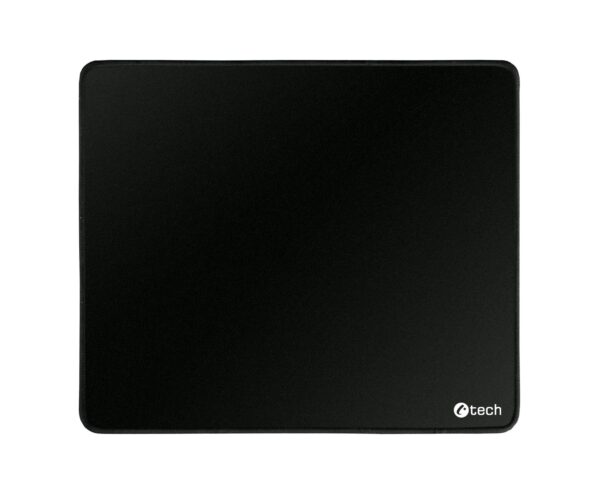 mpblack_s-1 Podložka pod myš C-TECH MP-01, černá, 320x270x4mm, obšité okraje