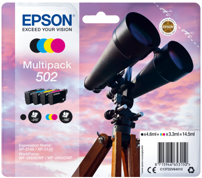 EPSON multipack 4 barvy,502 Ink,standard