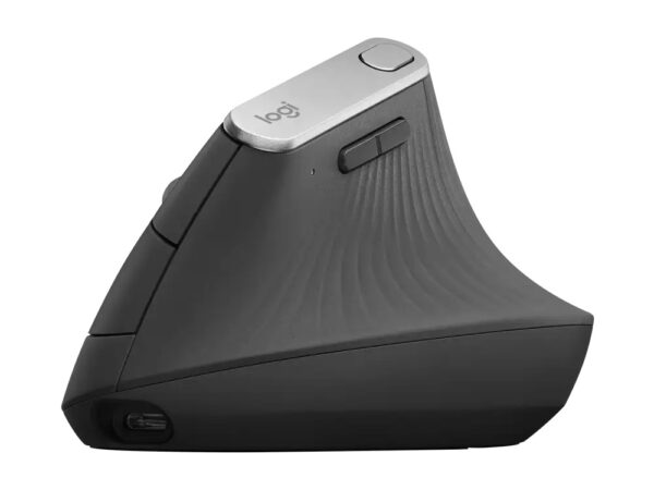 Logitech MX Vertical/Vertikální/Optická/Pro praváky/4 000 DPI/USB+BT/Grafitová