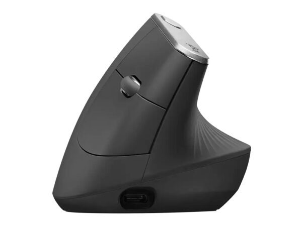 Logitech MX Vertical/Vertikální/Optická/Pro praváky/4 000 DPI/USB+BT/Grafitová