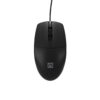 Natec optická myš RUFF Plus 1200 DPI/Kancelářská/Optická/1 200 DPI/Drátová USB/Černá