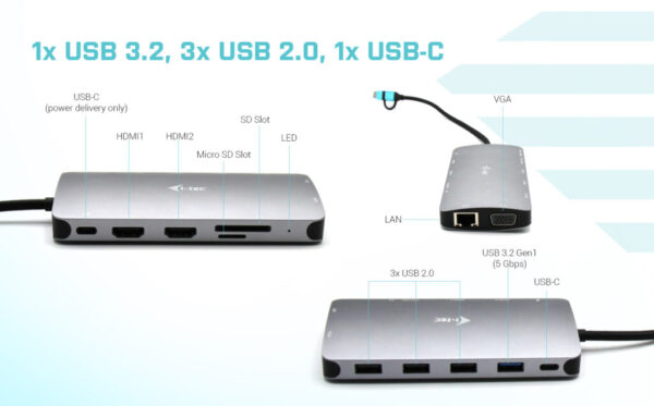 nanot-1024x636-1 i-tec USB 3.0/USB-C/TB3 3x Display Metal Nano Dock with LAN, PD 100W