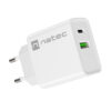 Universální nabíječka Natec RIBERA 20W 1X USB-A + 1X USB-C, bílá