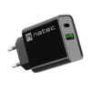 Universální nabíječka Natec RIBERA 20W 1X USB-A + 1X USB-C, černá