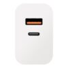 OBAL:ME Cestovní Nabíječka USB-A + USB-C 25W White