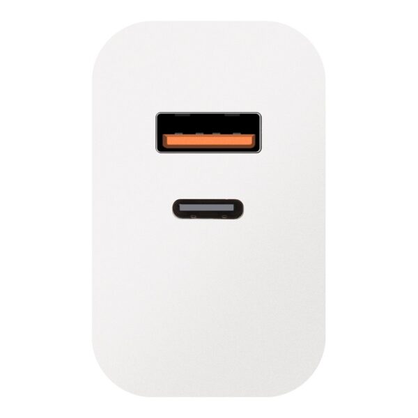 OBAL:ME Cestovní Nabíječka USB-A + USB-C 25W White