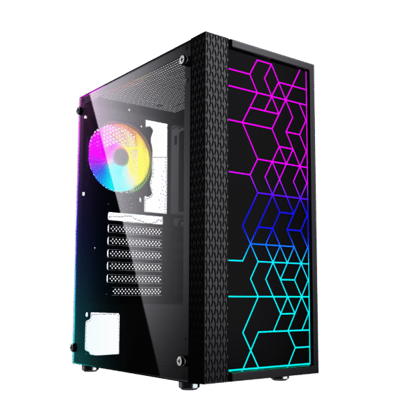 obr1-8 Gembird Computer Fornax 2500 ARGB/Midi Tower/Transpar./Černá