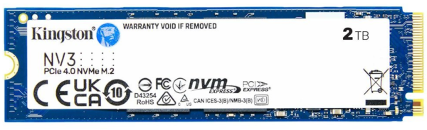 Kingston NV3/2TB/SSD/0/SAS/M.2 NVMe/5R