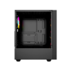 Gembird Fornax 4000 ARGB/Midi Tower/Transpar./Černá
