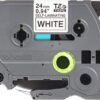 Brother TZE-SL251, bílá/černá 24mm, samolaminovací