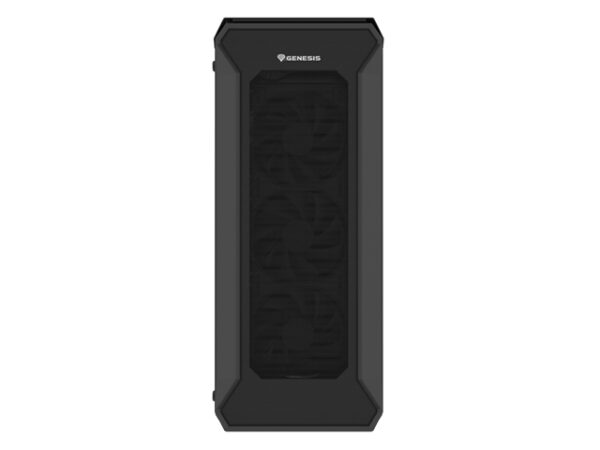 Počítačová skříň Genesis IRID 505F/Midi Tower/Transpar./Černá