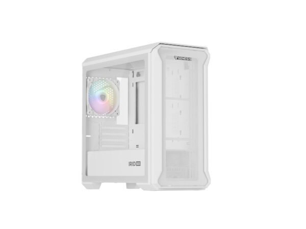 Počítačová skříň Genesis IRID 503 ARGB LITE/Mini Tower/Transpar./Bílá