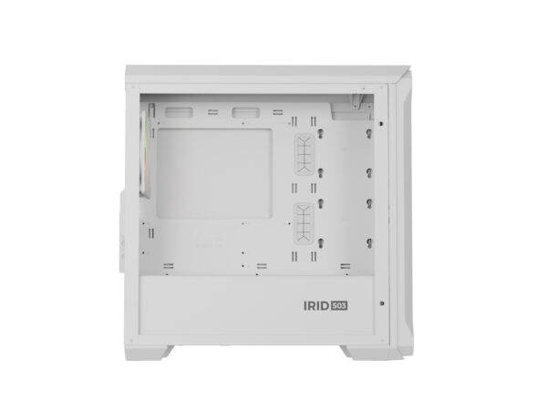 Počítačová skříň Genesis IRID 503 ARGB LITE/Mini Tower/Transpar./Bílá
