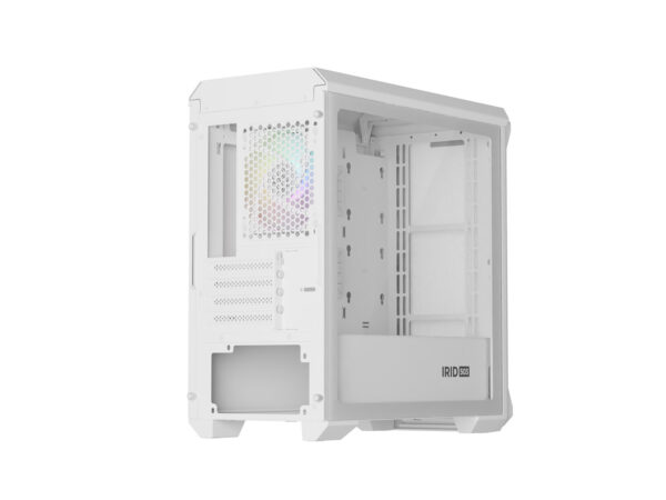 Počítačová skříň Genesis IRID 503 ARGB LITE/Mini Tower/Transpar./Bílá