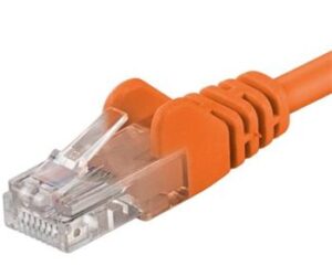 oranzova-1 Patch kabel UTP RJ45-RJ45 level CAT6, 0.5m, oranžová