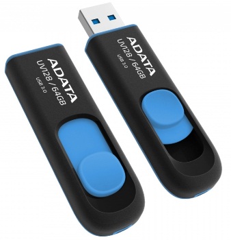 original_snimek ADATA UV128/64GB/USB 3.2/USB-A/Modrá