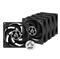 ARCTIC P8 PWM PST Case Fan - 80mm case fan with PWM control and PST cable - Pack of 5pcs