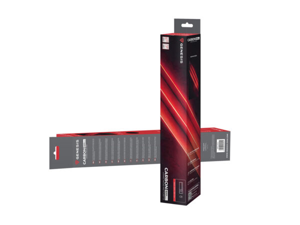 package-Carbon-500-MAXI-FLASH-G2 Herní podložka pod myš Genesis CARBON 500 MAXI FLASH G2, 900x450mm