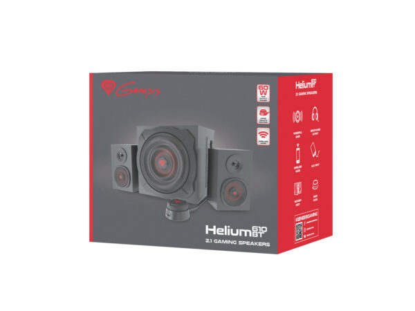 Genesis herní reproduktory HELIUM 610/2.1/60W/Černá-červená