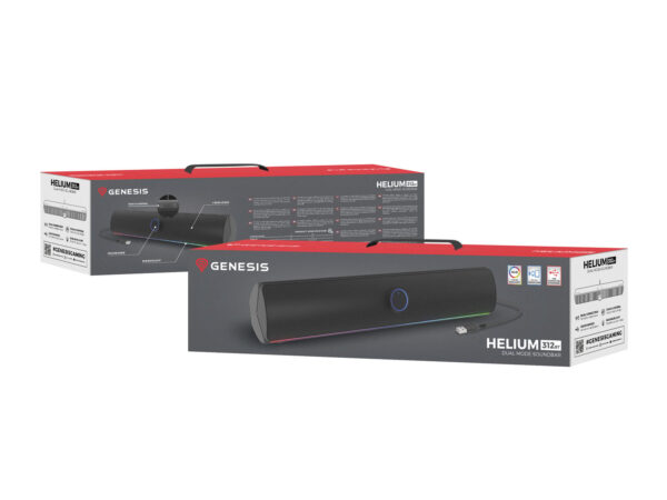 package-Helium-312BT Genesis herní soundbar HELIUM 312BT/Stereo/10W/Černá