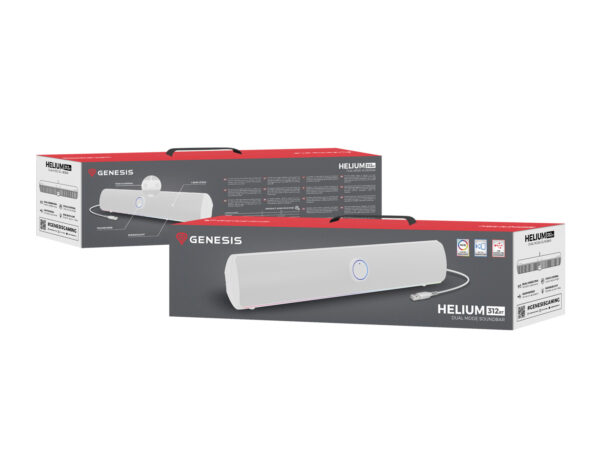package-Helium-312BT_white-m Genesis herní soundbar HELIUM 312BT/Bílá/Stereo/10W
