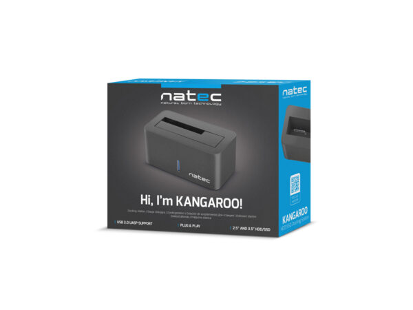 package-Kangaroo22 Dokovací stanice pro HDD 2,5"/3,5" USB 3.0 Natec Kangaroo, včetně napájecího adaptéru