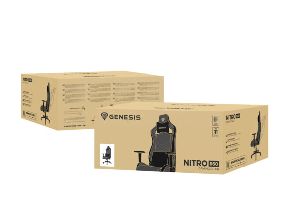 Herní křeslo Genesis NITRO 660, Šedo-černé