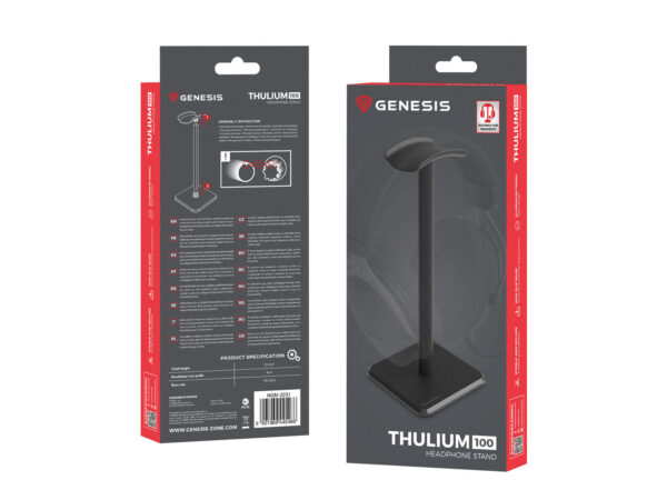 Stojan na sluchátka Genesis THULIUM 100, černý