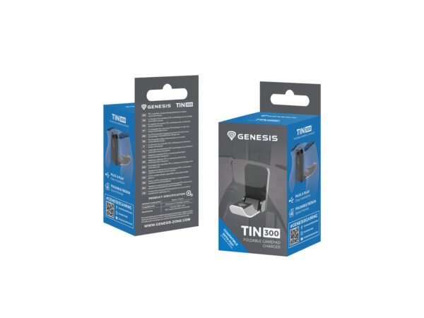 package-Tin-300 Gamepad nabíječka Genesis TIN 300 pro konzoli PS5, černo-bílá