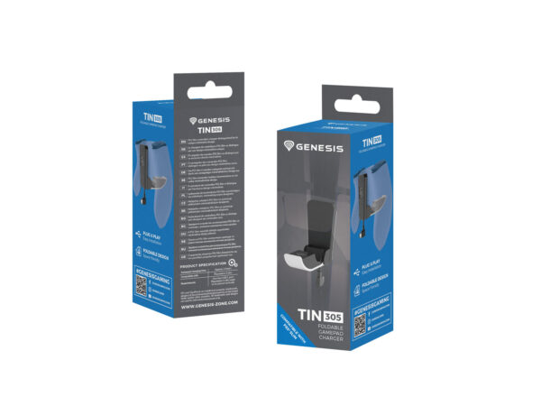 Gamepad nabíječka Genesis TIN 305 pro konzoli PS5 SLIM, černo-bílá