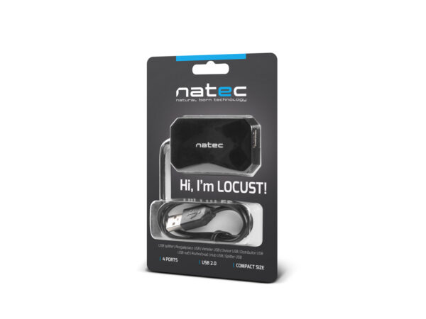 package-locust Natec Locust rozbočovač 4x USB 2.0 HUB, černý
