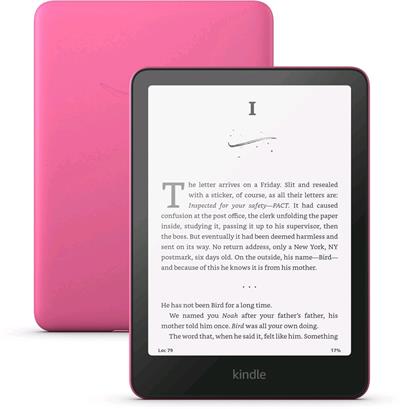 paperuink_s-1 E-book Amazon Kindle Paperwhite 2024 (16 GB), raspberry, s reklamou