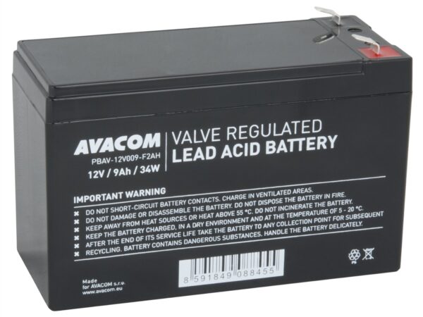 pbav-12v009-f2ah-1_s AVACOM baterie 12V 9Ah F2 HighRate (PBAV-12V009-F2AH)