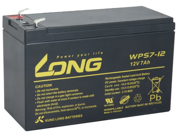 pblo-12v007-f1a-1_s LONG baterie 12V 7Ah F1 (WPS7-12)