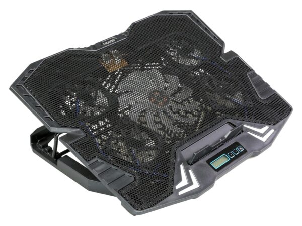 EVOLVEO Ania 5, chladicí podložka pro notebook, 5x ventilátor, modré podsvícení
