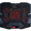 EVOLVEO Ania 5R, chladicí podložka pro notebook, 5x ventilátor, červené podsvícení