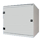 plech_maly Nástěnný rozvaděč jednodílný 9U/395mm plech.dveře