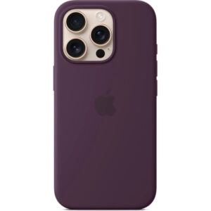 plum_s-3 iPhone 16 Pro Max Silicone Case with MS - Plum