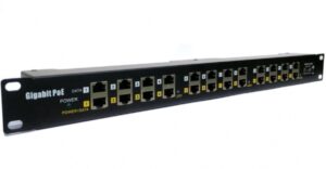 poe_pan_gb POE Gigabitový Patch panel Cat5 19" 12port 1U
