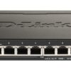 pvpredni_s D-Link DGS-1100-08PV2 Smart Switch, 8x 1000Base-T 802.3at PoE, 64W PoE budget, Fanless