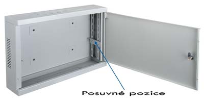 Datacom 19" rozvaděč 2U 540/350/120mm plech.WALL2