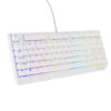 Genesis herní klávesnice THOR 230/TKL/RGB/Outemu Red/Drátová USB/US layout/Bílá