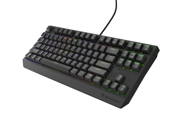 render-klawiatura-thor-230_NKG-2079_14 Genesis herní klávesnice THOR 230/TKL/RGB/Outemu Brown/Drátová USB/US layout/Černá