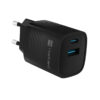 Univerzální USB nabíječka Natec RIBERA GaN 30 W, 1X USB-A, 1X USB-C, černá