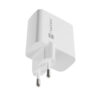Univerzální USB nabíječka Natec RIBERA GaN 45W, 1X USB-A, 1X USB-C, bílá